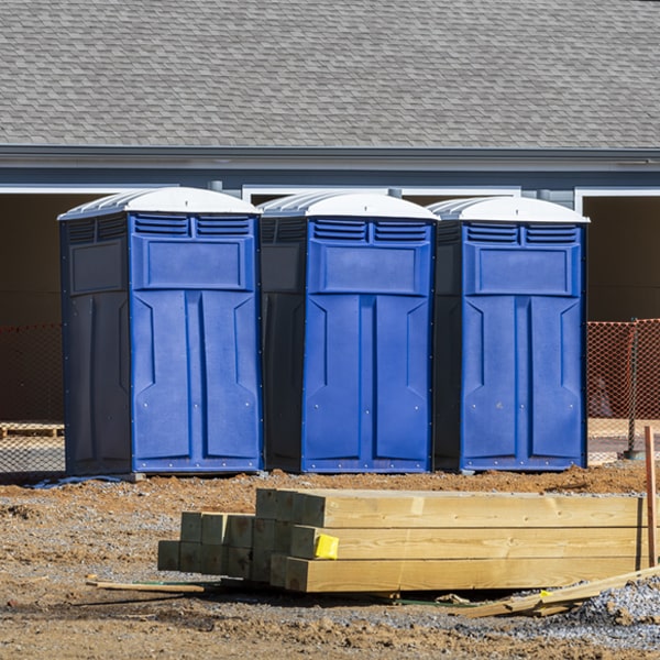 how often are the portable toilets cleaned and serviced during a rental period in Mayhew MS